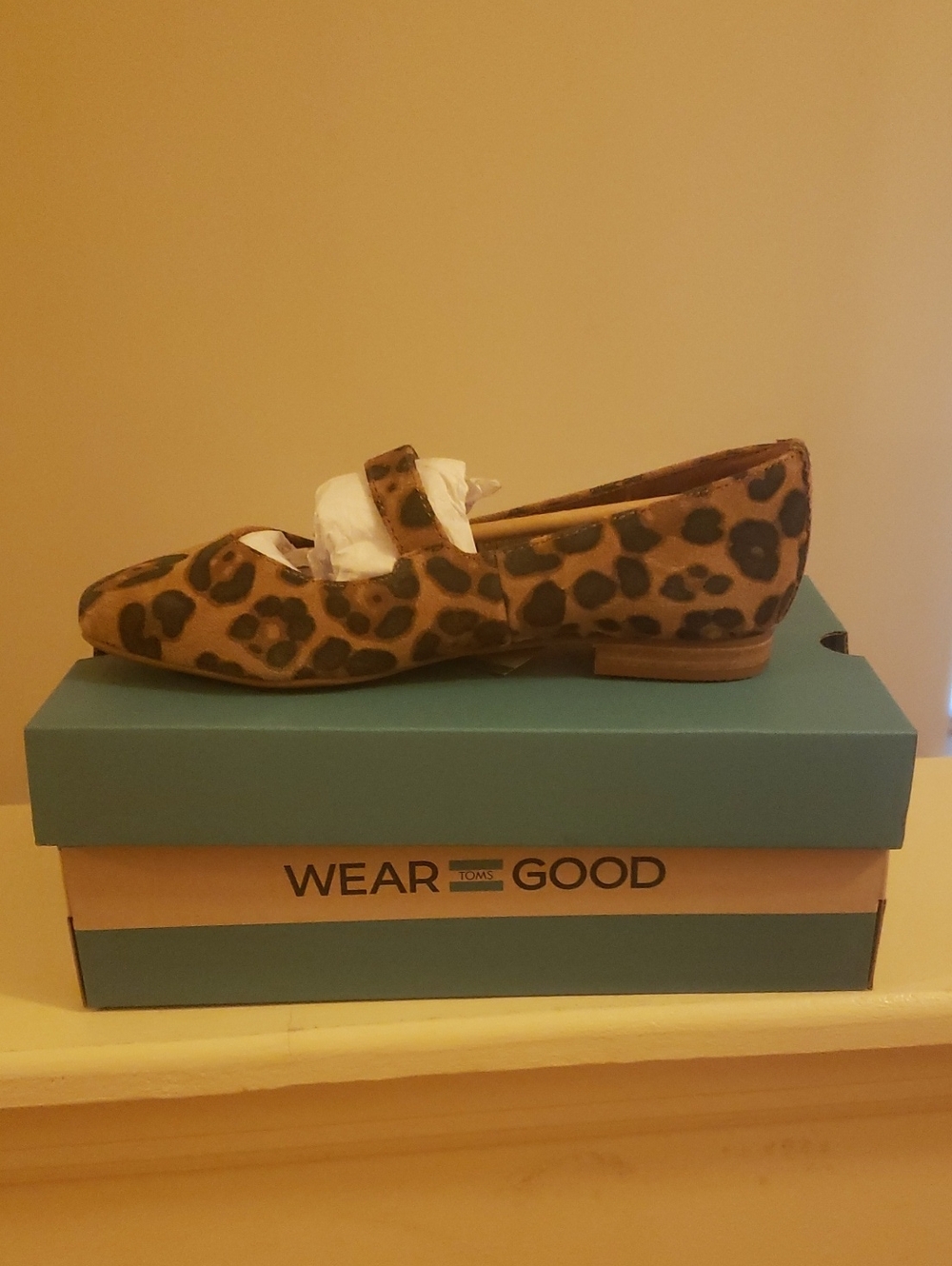 Toms Leopard Print Women's Mary Jane Loafers